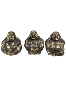 Statuettes Bouddhas de la sagesse en laiton 6 cm | - Foto 1 di 4