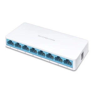 MERCUSYS MS108 Management Switch Fast Ethernet (10/100) White - Network Switch ( - Afbeelding 1 van 5
