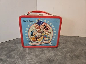 Walt Disney America on Parade Metal Aladdin Lunchbox Only No Thermos Rare Vtg - Picture 1 of 13