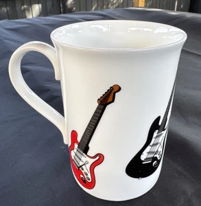 The Music Gift Company Fine Bone China Becher mit E-Gitarren Kaffee oder Tee - Bild 1 von 15