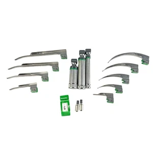 Welch Allyn MIL5062 Laryngoscope Set Incomplete 60813, 60814, Emac Miller READ! - Picture 1 of 23