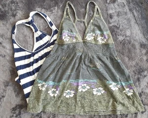 2x Träger Hängerchen Floral+ Gestreift 36 - Bild 1 von 5