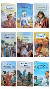 19 Volumes PEOPLE OF THE BIBLE Childrens Religious Stories Picture Books Lot Set - Picture 1 of 24