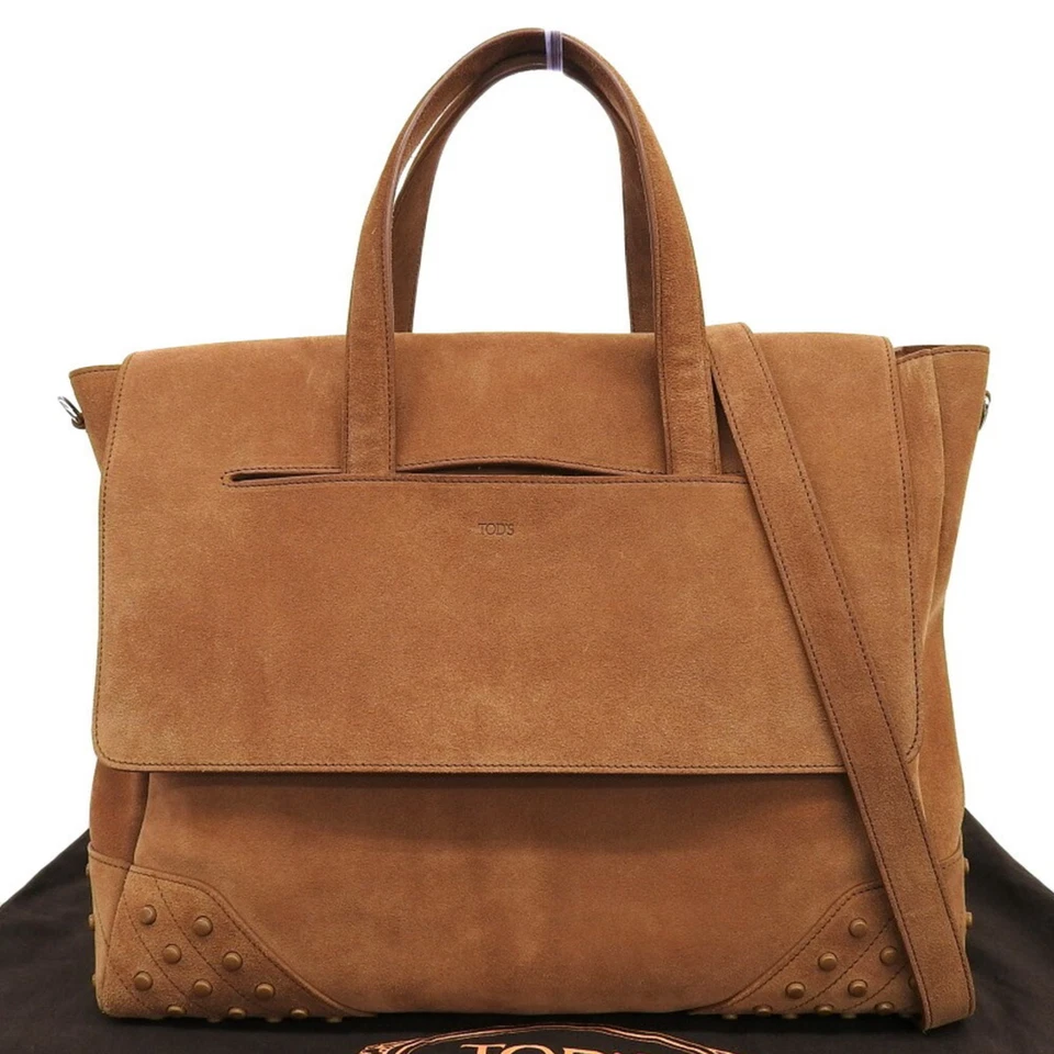 Tod's Envelope Bag in buckskin suede with studs light brown. GZl1cg3i - Image 1 of 1