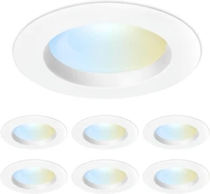 Feit Electric 5-6" LED Recessed Downlight, 120W Equivalent, Dimmable 6 Pack - Picture 1 of 15