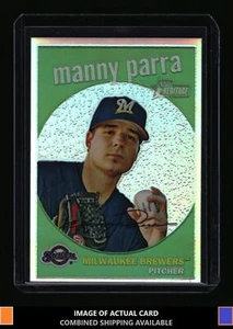 2008 Topps Heritage #C228 Manny Parra Chrome Refractors /559 Brewers - Picture 1 of 2