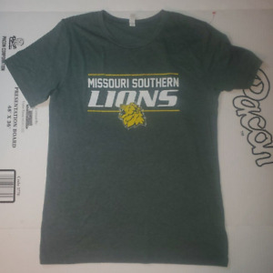 Missouri Southern University Lions Adult Medium T-shirt Green