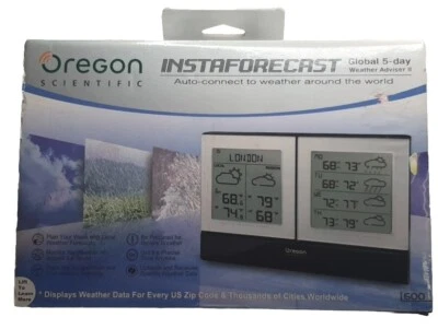 Oregon Scientific Instaforecast I600 Real Time Global Weather Forecaster Station - Image 1 of 3
