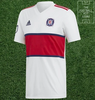 Chicago Fire Away Shirt - Adidas Rare MLS Football Jersey - Black Friday Sale - Image 1 of 4