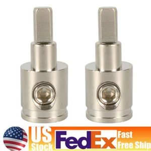 2X 1/0 Gauge To 4 Gauge Pin AWG Power Wire Reducer Car Audio Amp Terminal US3QMI - Picture 1 of 9