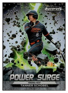 TANNER SCHOBEL RC 2022 Panini Prizm Draft Picks Power Surge Silver #10 ID:53629 - Picture 1 of 2