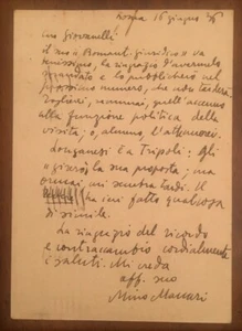 Cartolina autografa di Mino Maccari - Picture 1 of 1