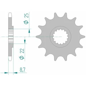 Standard Stahlritzel vorne 73301 - 520 AFAM 73301-14 für: BETA GAS GAS HONDA HUS - Bild 1 von 1