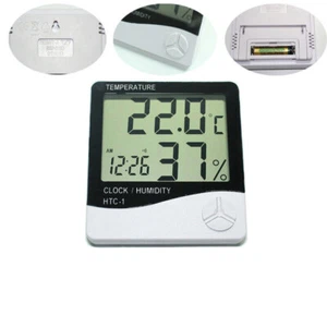 Misuratore di temperatura umidità LCD digitale da interno Celsius Fahrenheit commutabile - Foto 1 di 14