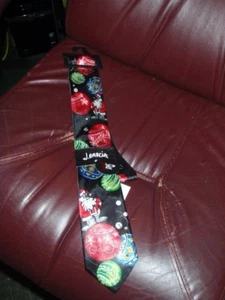 Adornos de bola de corbata de Navidad Jerry Garcia/Santa MULTICOLOR NUEVOS AL POR MENOR $40 - Imagen 1 de 3