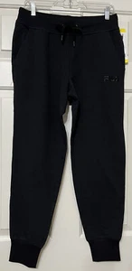 NWT Fila size S black high waist jogger sweatpants with drawstring womens - Picture 1 of 8