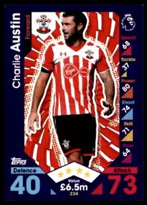 Match Attax 2016-2017 Charlie Austin Southampton Base card No. 234 - Picture 1 of 2
