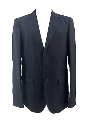 Traje a medida para hombre hecho en Italia azul Tasmania lana ajustado D7 56 otoño invierno Foto 1 de 4