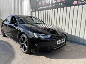 2018 Audi A4 S-line Black ED TFSI AUTO DAMAGED REPAIRED SALVAGE BARGAIN L@@K!!! - Picture 1 of 14