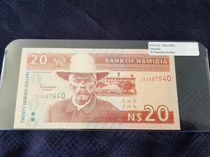 Namibia 20 Dollars ohne Datum (1996) Auswahl #5a Stempelglanz - Serie #J33897940 - Bild 1 von 2