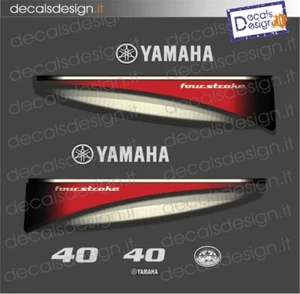 Adesivi calandra motore marino fuoribordo Yamaha 40 cv four 2021 supreme barca - Imagen 1 de 1
