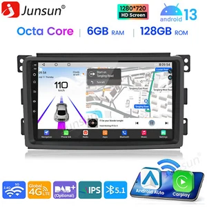 Carplay Car Stereo For Benz Smart Fortwo 451 2005-2015 Android13 GPS Nav KAM 128G - Picture 1 of 18