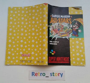 Super Nintendo SNES - Super Mario All Stars - Notice / Instruction Manual - Picture 1 of 1