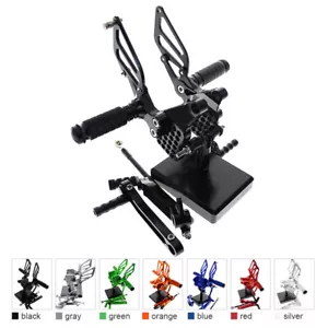 FXCNC Racing Front Foot Pegs Rearsets For DUCATI STREETFIGHTER 848/Monster 696 - Picture 1 of 61