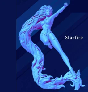 Starfire DC Universe Miniature 1/12 Scale unpainted 150 mm figure Knight Models - Picture 1 of 1