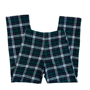 John Galt Shanghai Trouser Pants High Waist Green Plaid  - Picture 1 of 4