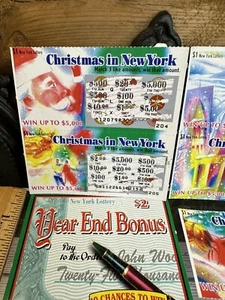 12x New York Lotterie Rubbelscheine Weihnachten in New York Holiday Cash Vintage - Bild 1 von 9