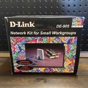 D-Link DE-905, 5 Port 10Mbps Ethernet Mini Hub w/ 10Mbps ISA Card - READ - Picture 1 of 10