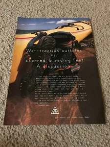 Vintage 1996 NIKE AIR RIVER GUIDE ACG SANDALS Poster Print Ad 1990s RARE - Picture 1 of 1