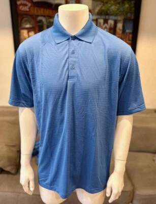 Polo de manga corta azul ZORREL para hombre talla LG con logotipo cosido Garmin - ¡NUEVO! Foto 1 de 4