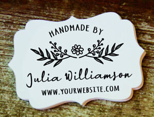 HANDMADE CREATED BY RUBBER STAMPS Wooden handle MOUNTED & UNMOUNTED PERSONALIZED