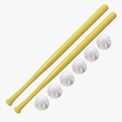 WIFFLE BALL BRAND Official Baseball Wiffle® 32'' 2 bats and 7 balls Origional (9 pack)