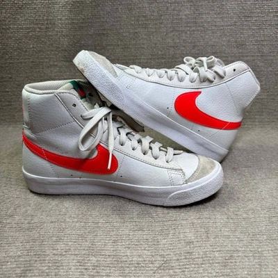 Nike Blazer Mid 77 Tenis Niños 6.5 Blanco/Rojo Informal Cómodo Atlético DA4086-004 Foto 1 de 4