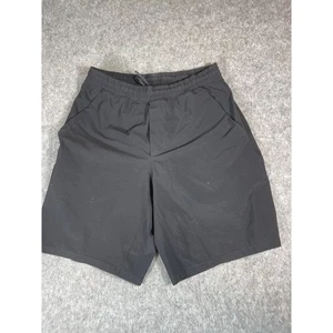 Lululemon Shorts Mens Medium Black Drawstring Athletic Running Gym Workout - Picture 1 of 6