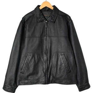 Vintage St. John's Bay padded leather jacket size L (men's) - Picture 1 of 15