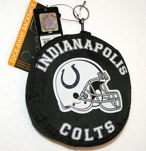 Indianapolis Colts NFL Football Team Folding Backsack Mini Backpack Bag New Tag - Picture 1 of 1