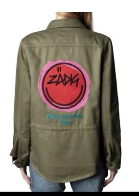 NWOT Zadig & Voltaire Tackl Cotton & Linen Military Shirt. (Small) MSRP $458 - Image 1 of 4