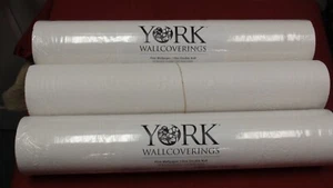 3 ROLLS OF YORK WALLCOVERINGS FINE WALLPAPER WOOD GRAIN TEXTURED RPL1002LW - Picture 1 of 2