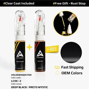 Car Touch Up Paint For VOLKSWAGEN FOX Code: LC9X | 2 DEEP BLACK | PRETO MYSTIC