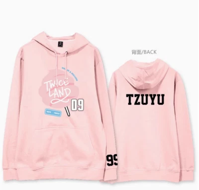 KPOP TWO LAND MOMO SANA JIHYO Unisex Gorra de Concierto Sudadera con Capucha Abrigo Pullover Top Foto 1 de 4