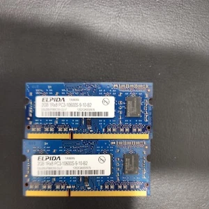 ELPIDA 4GB (2 x 2GB) - DDR3 Laptop Memory - 1Rx8 PC3-10600S-9-10-B2 - Picture 1 of 2