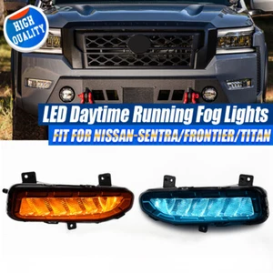 Fits 2020-2022 Nissan Frontier Sentra TITAN LED DRL Light Fog Lamp W Turn Signal - Picture 1 of 16