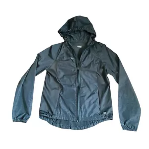 Chaqueta parka en spray de algodón para mujer con capucha negra talla mediana invierno - Imagen 1 de 12