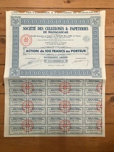 CELLULOSE & PAPETERIES AUS MADAGASKAR (N) - Bild 1 von 1