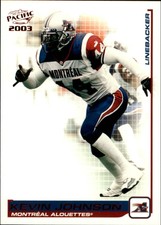 2003 Pacific CFL Red #56 Kevin Johnson
