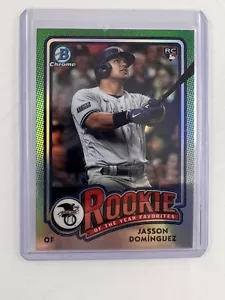 2024 Bowman - Mega Box Chrome Rookie of the Year Favorites Jasson Dominguez (RC) - Foto 1 di 2